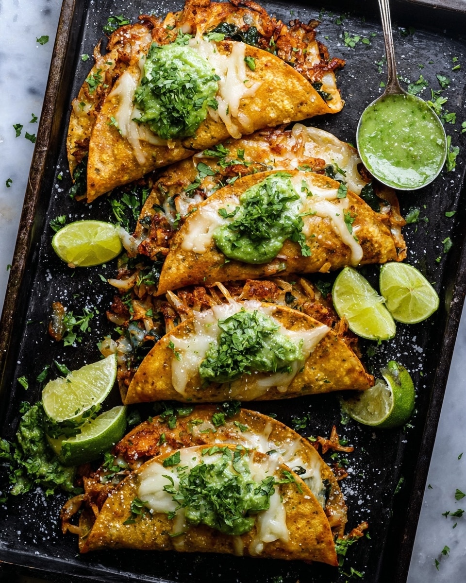Crispy Poblano Chicken Tacos with Avocado-Jalapeño Salsa Recipe