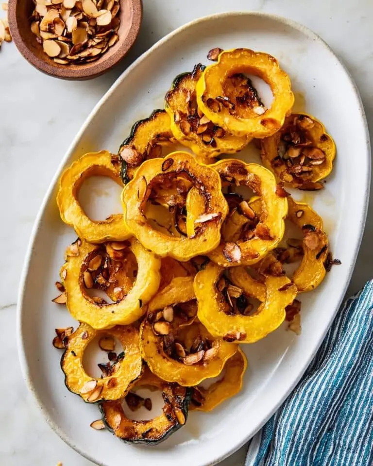 Roasted Delicata Squash with Maple, Sage, and Toasted Almonds Recipe