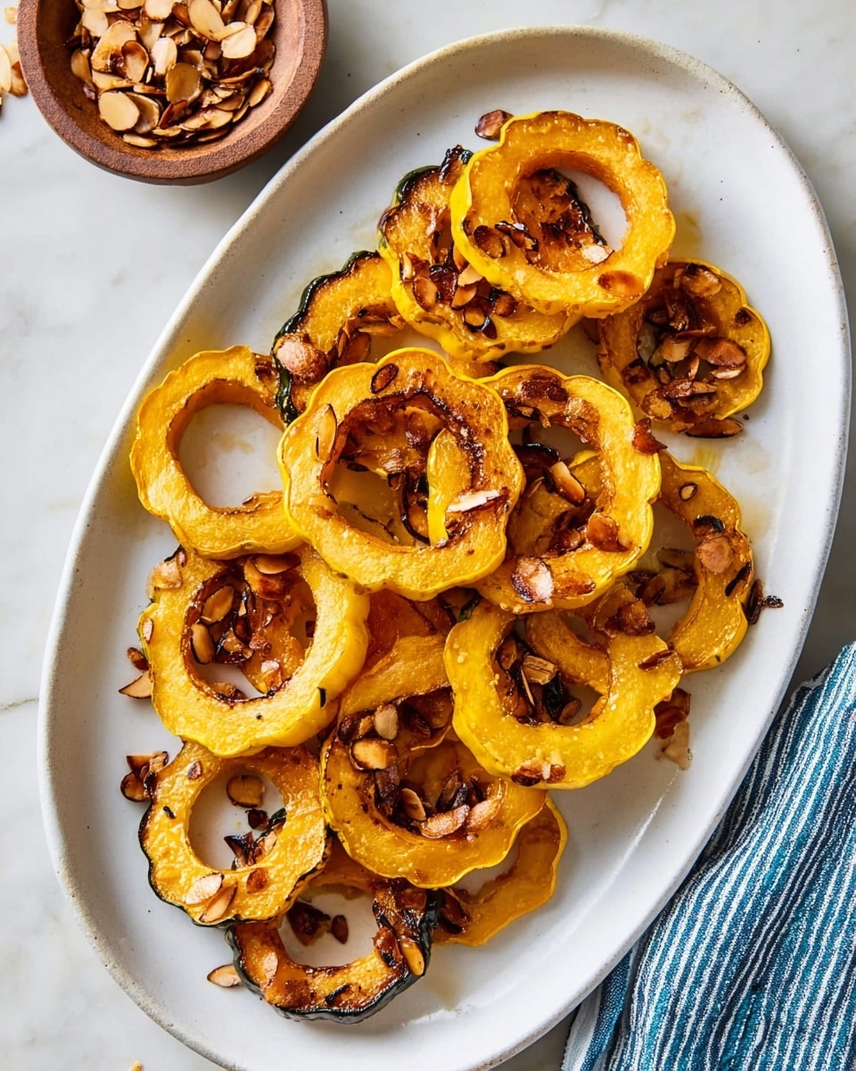 Roasted Delicata Squash with Maple, Sage, and Toasted Almonds Recipe