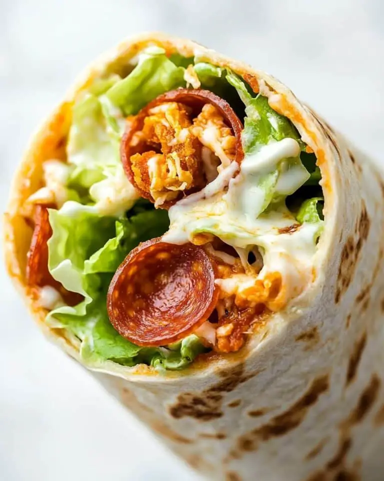 Pepperoni Pizza Caesar Wraps (Caesaroni Wrap) Recipe