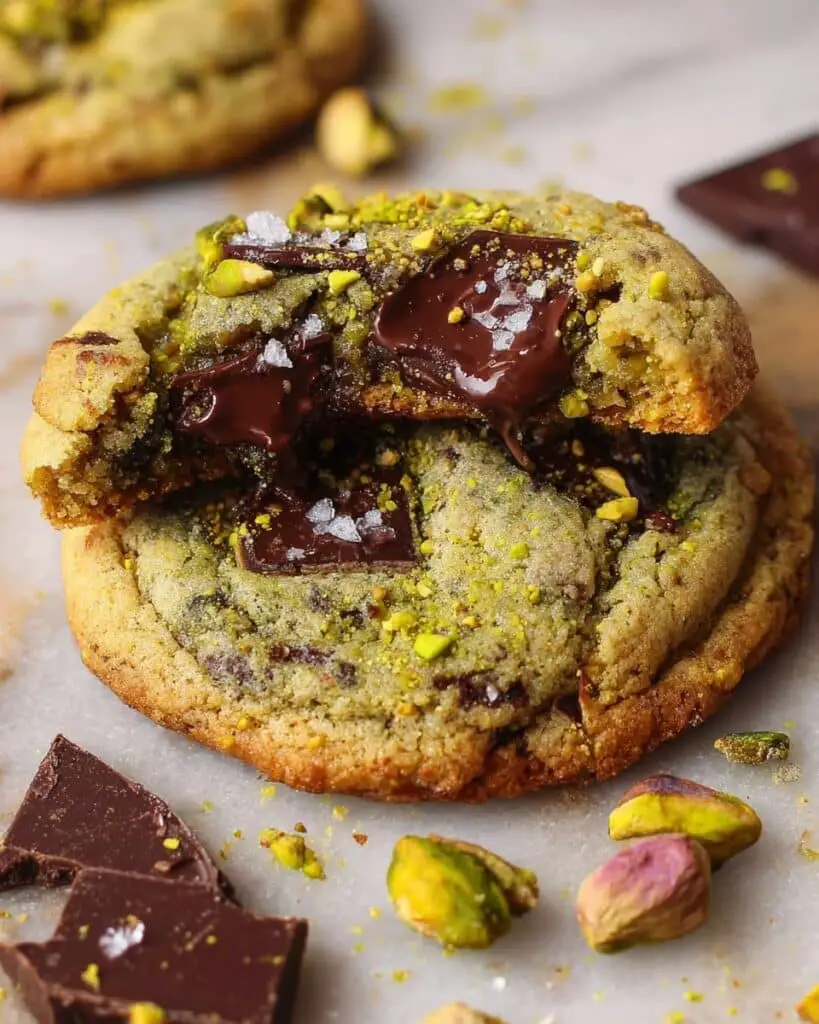 Salted Pistachio Chocolate Chunk Cookies Recipe