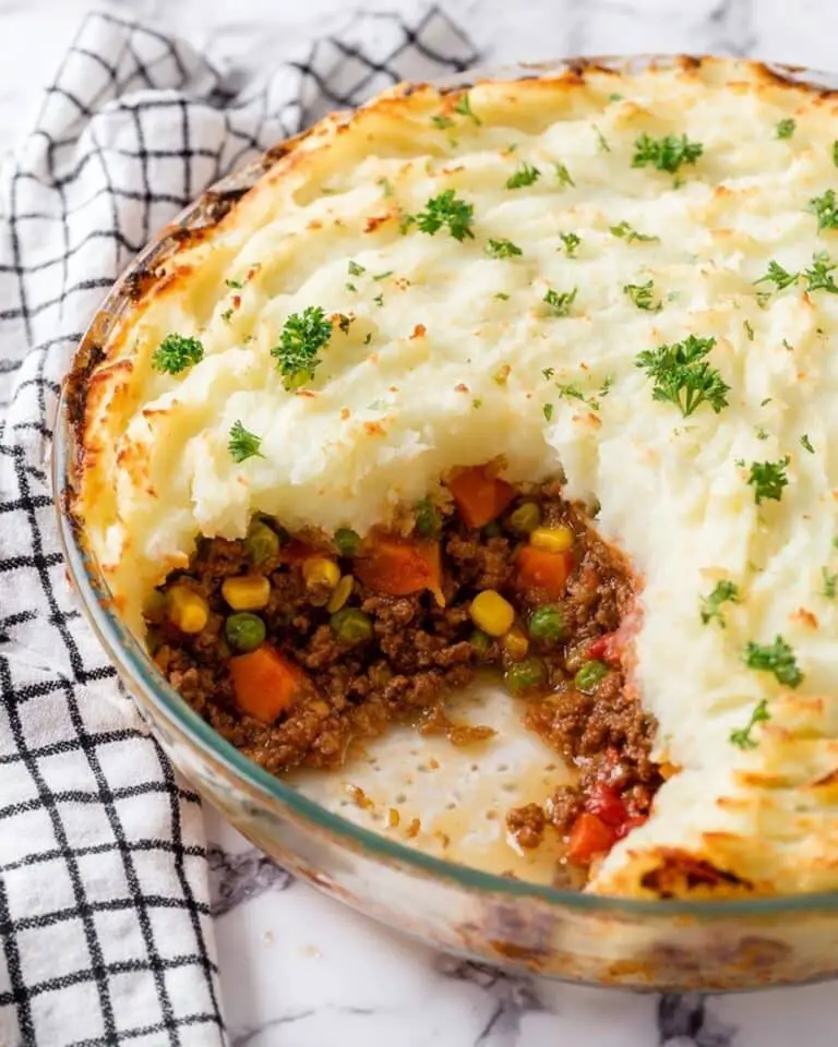 Hearty Shepherd’s Pie with Salsa and Vegetables Recipe