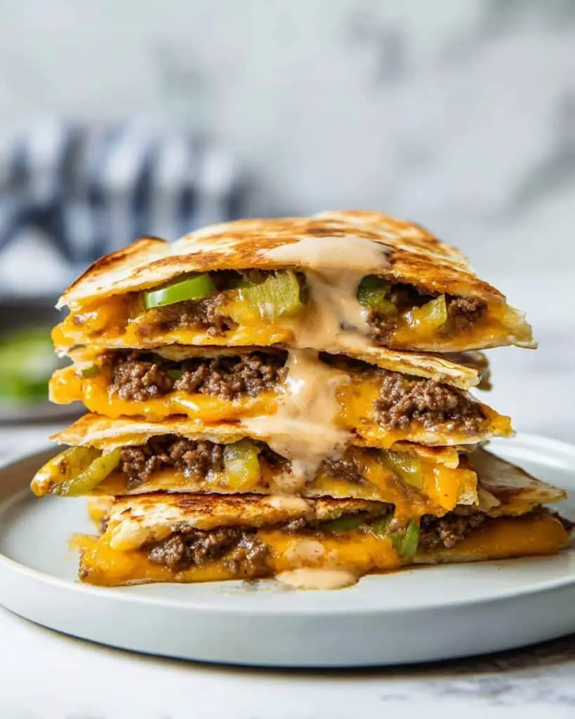 Cheeseburger Quesadillas Recipe