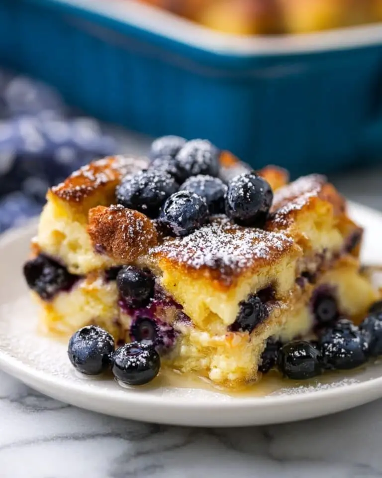 Baked Blueberry French Toast Casserole Recipe