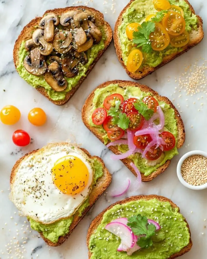 Creamy Avocado Toast with Optional Toppings Recipe