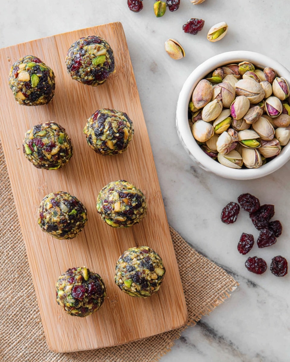Cranberry Pistachio Honey Bites (Energy Balls) Recipe