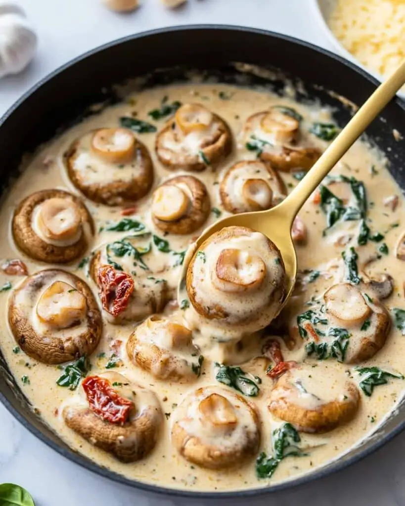Creamy Tuscan Mushrooms Recipe