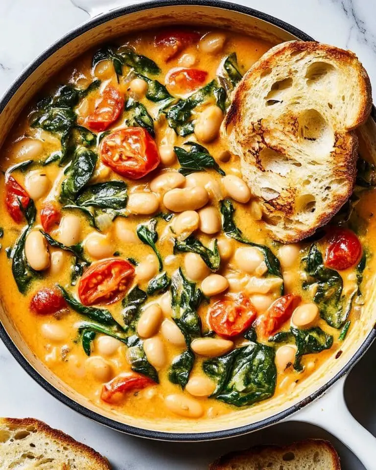 Creamy Tuscan White Bean Skillet Recipe