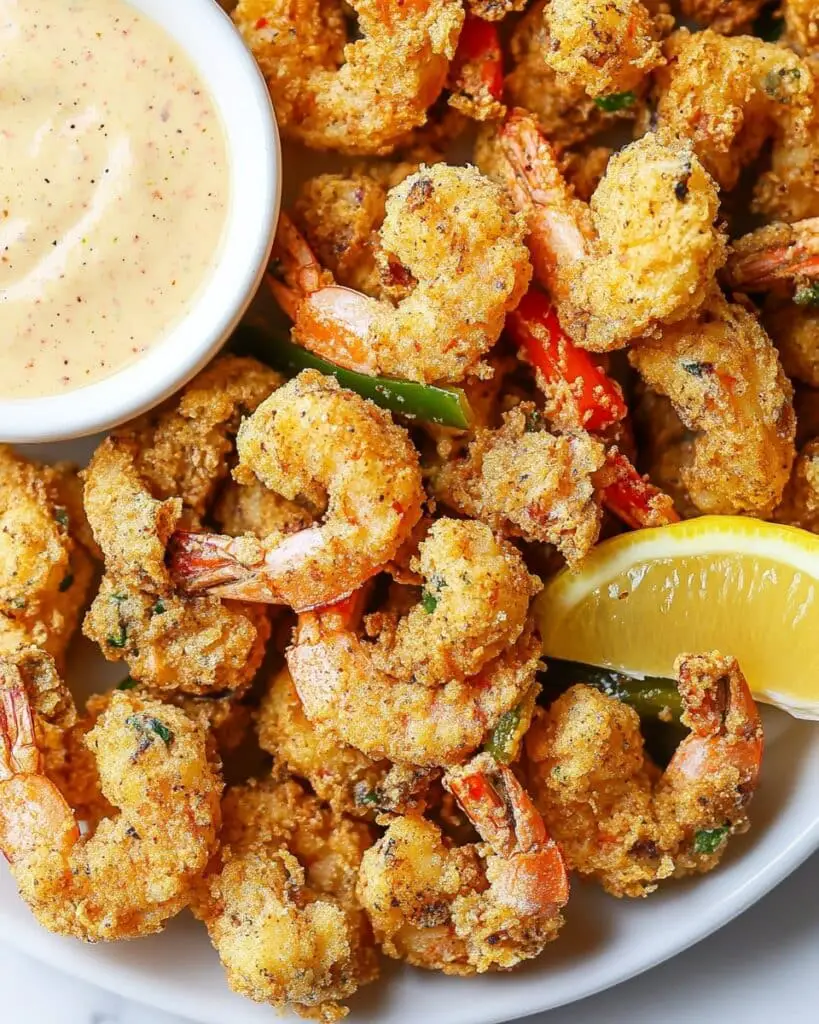 Shrimp Fritto Misto with Spicy Ranch Dipping Sauce Recipe