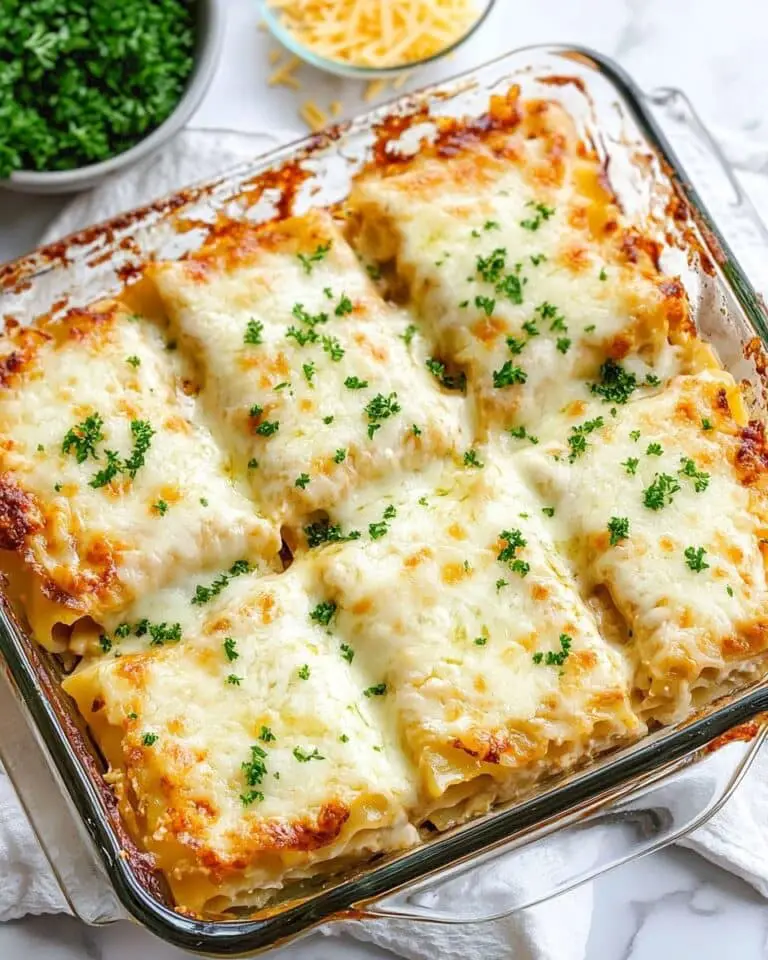 Chicken Alfredo Lasagna Roll-Ups Recipe