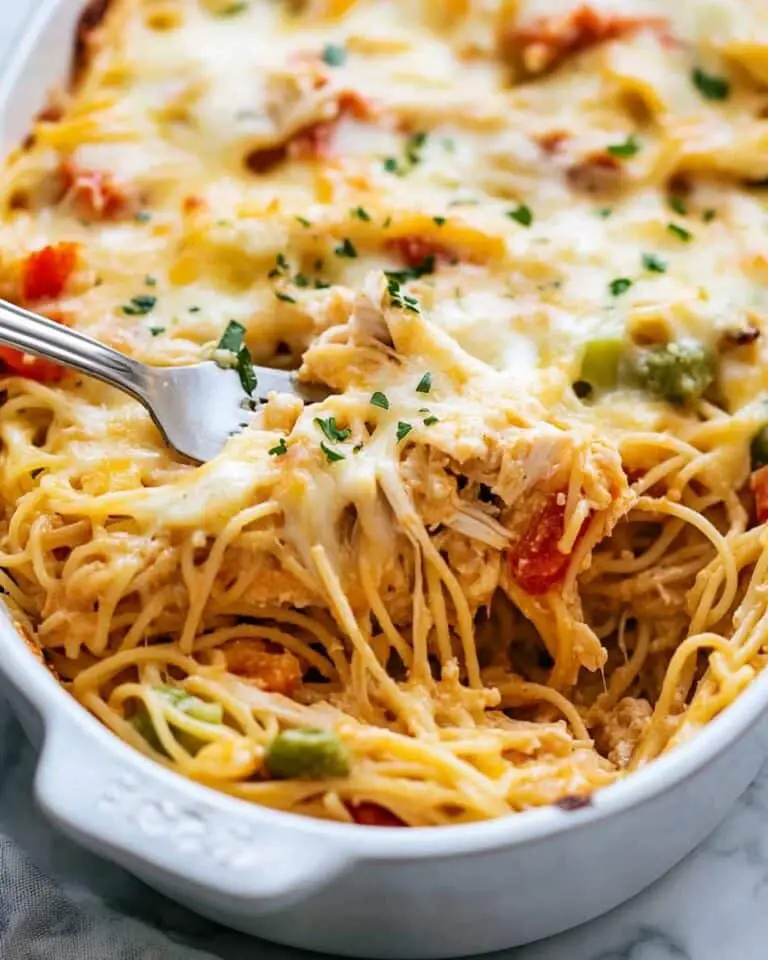 Creamy Chicken Spaghetti Bake Recipe