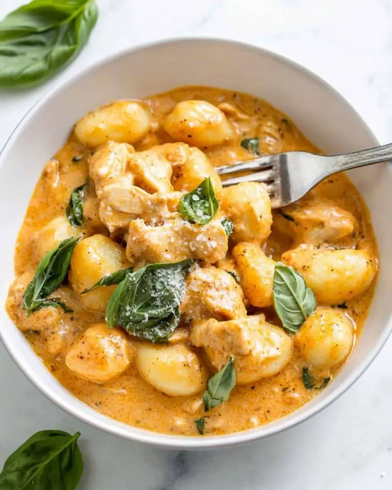 Creamy Chicken Gnocchi with Sun-Dried Tomato Pesto and Spinach Recipe