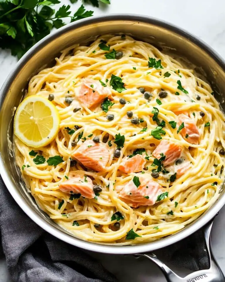 Smoked Salmon Pasta with Lemon Cream Sauce Recipe