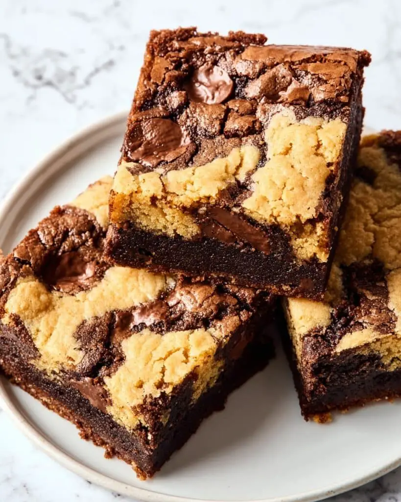 Brookie (Chocolate Chip Cookie and Brownie Bar) Recipe