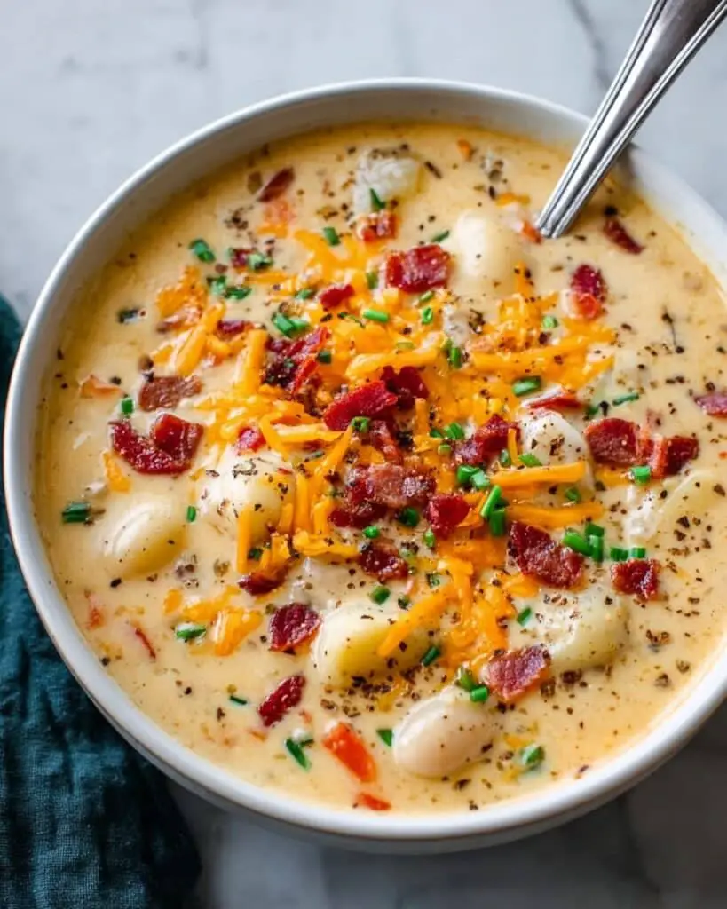 Bacon Cheddar Gnocchi Soup Recipe