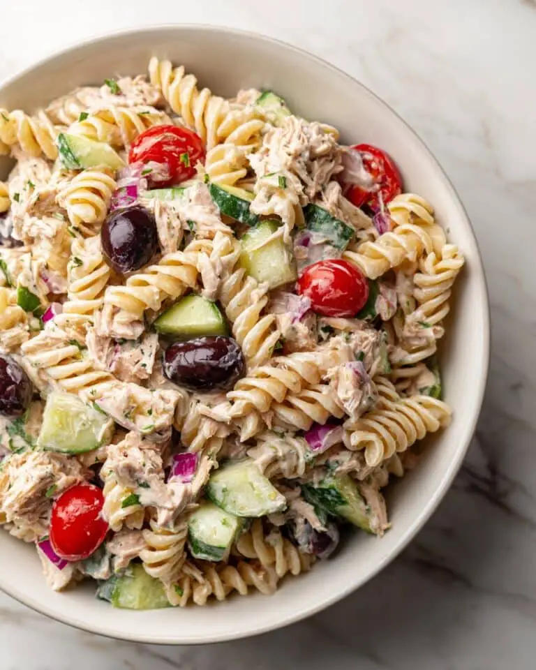 Tuna Pasta Salad (Greek Style) Recipe