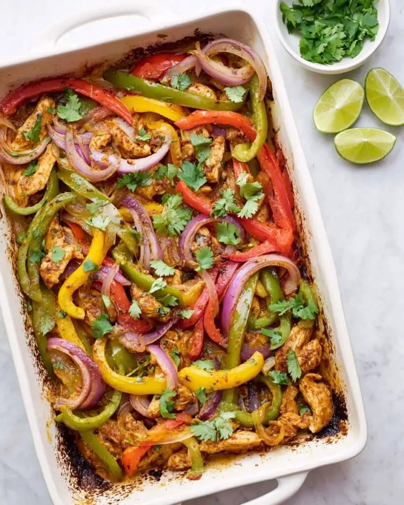 Healthy Baked Chicken Fajitas Recipe