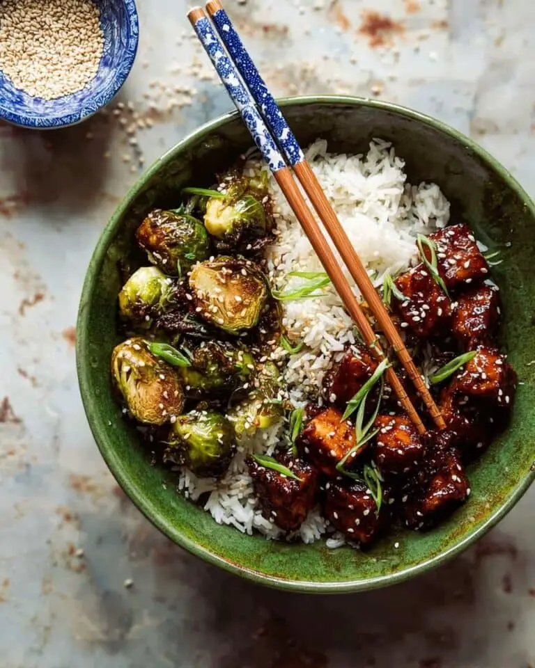 Sheet Pan Sticky Ginger Sesame Chicken and Crispy Brussels Sprouts Recipe