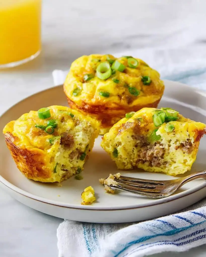 Savory Sausage and Cheddar Egg Muffins Recipe