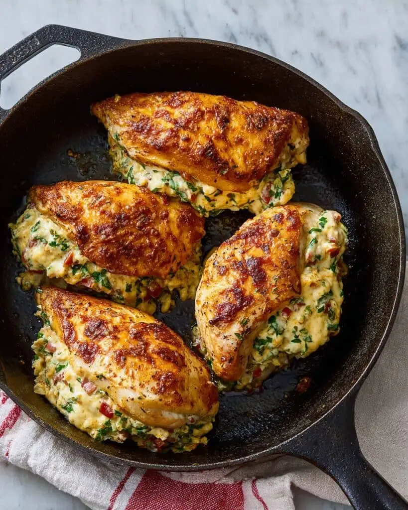 Stuffed Chicken Breast with Cream Cheese, Feta, and Sun Dried Tomatoes Recipe