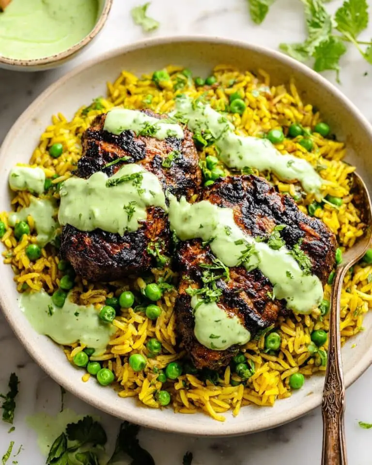 Peruvian Chicken and Rice with Green Sauce Recipe