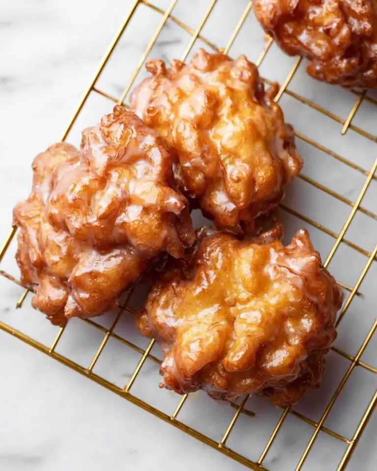 Delicious Homemade Apple Fritters with Vanilla Glaze Recipe