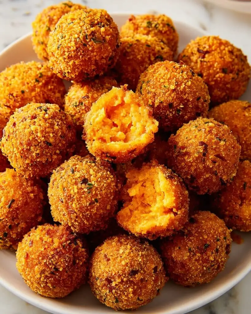 Crispy Sweet Potato Bites with Sage, Gruyère, and Honey Recipe