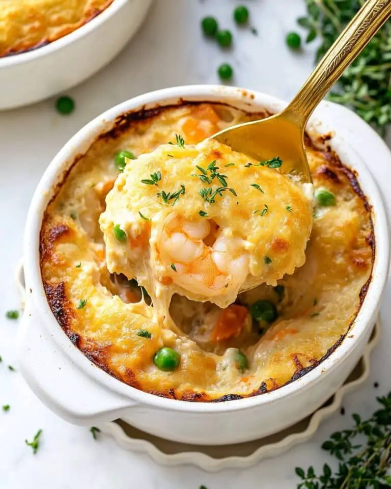 Seafood Pot Pie with Cheddar Bay Crust Recipe