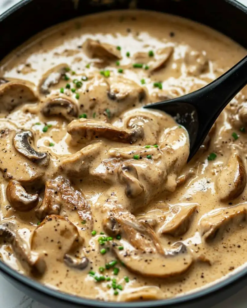 Creamy Beef Stroganoff with Mushrooms Recipe