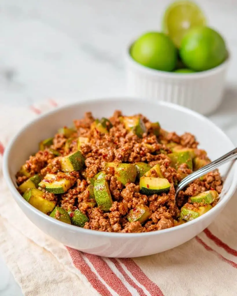 Mexican Zucchini and Ground Beef Skillet Recipe