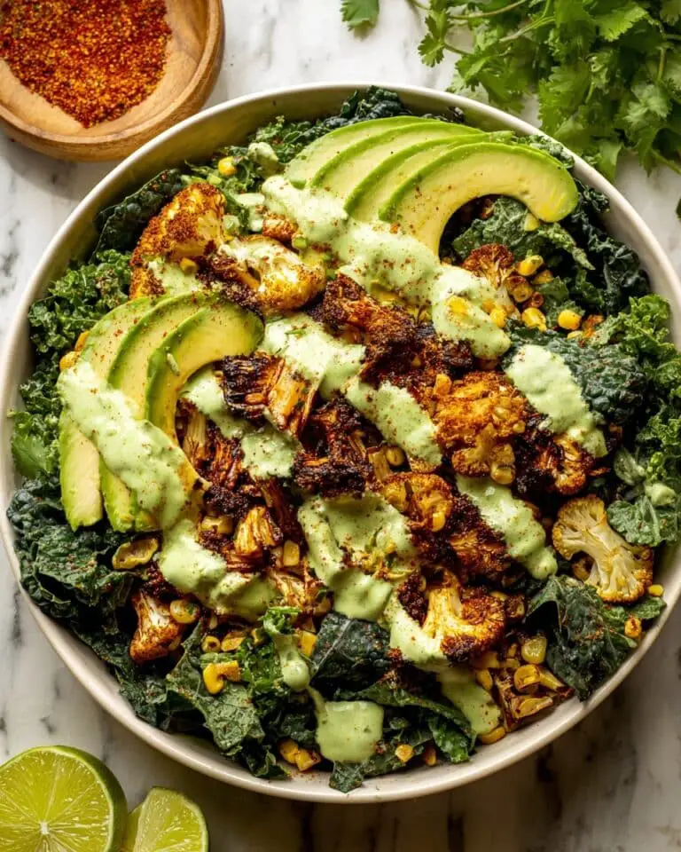 Roasted Cauliflower Green Goddess Salad Recipe