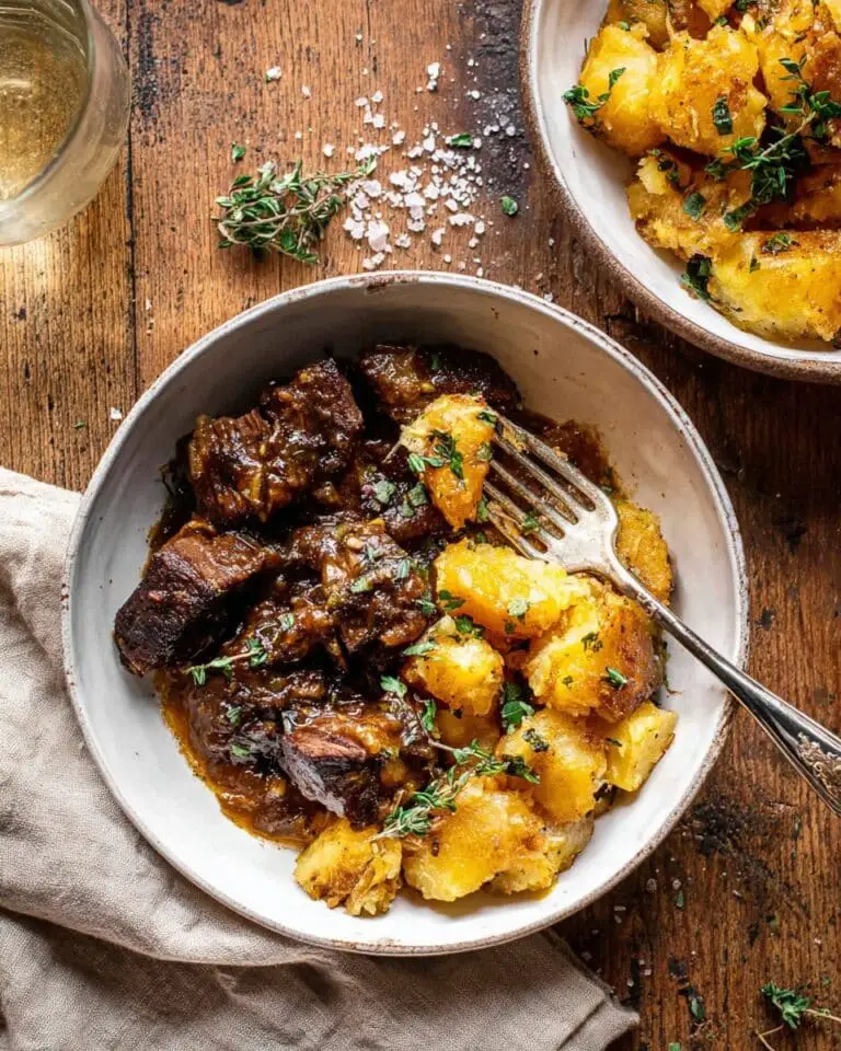 Cider Braised Pot Roast with Crispy Sage Potatoes Recipe