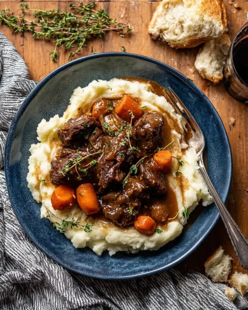 Cider Braised Short Ribs with Caramelized Onions Recipe