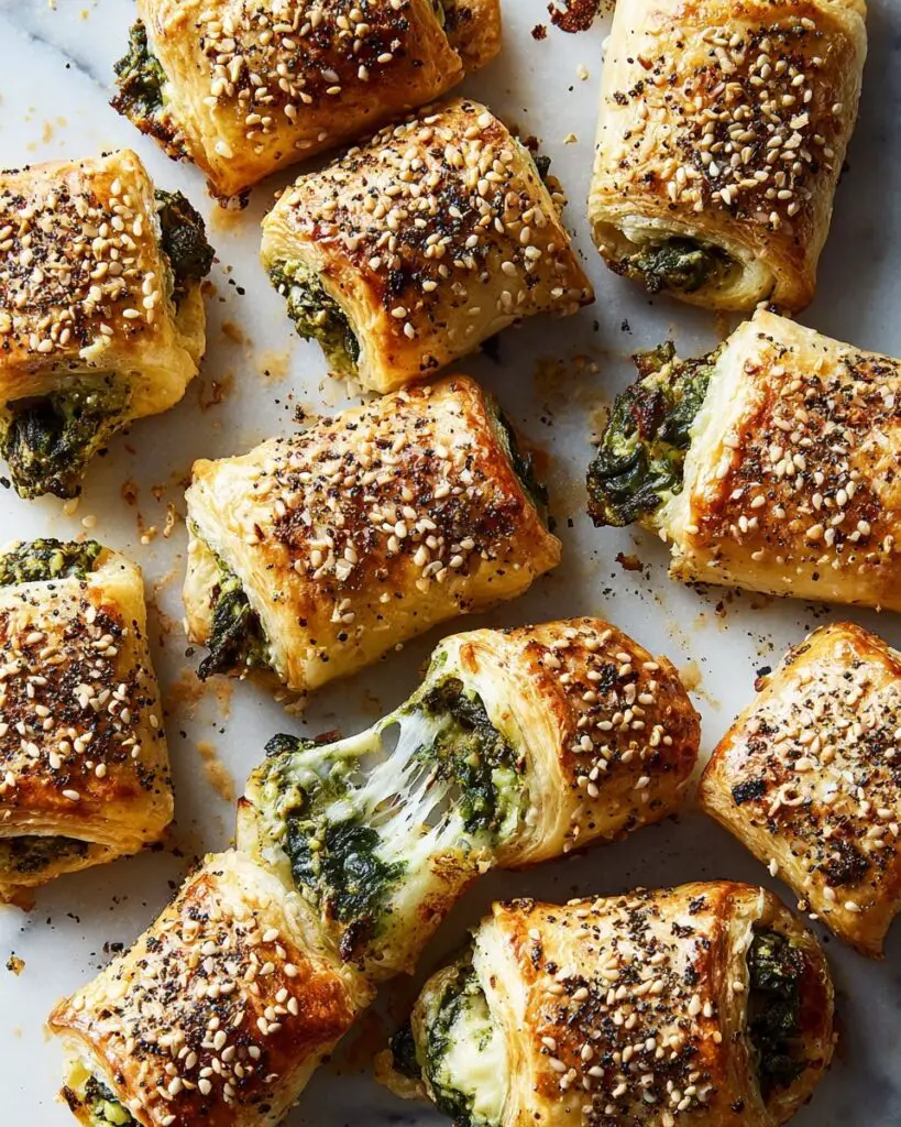 Spinach and Artichoke Puff Pastry Rolls Recipe