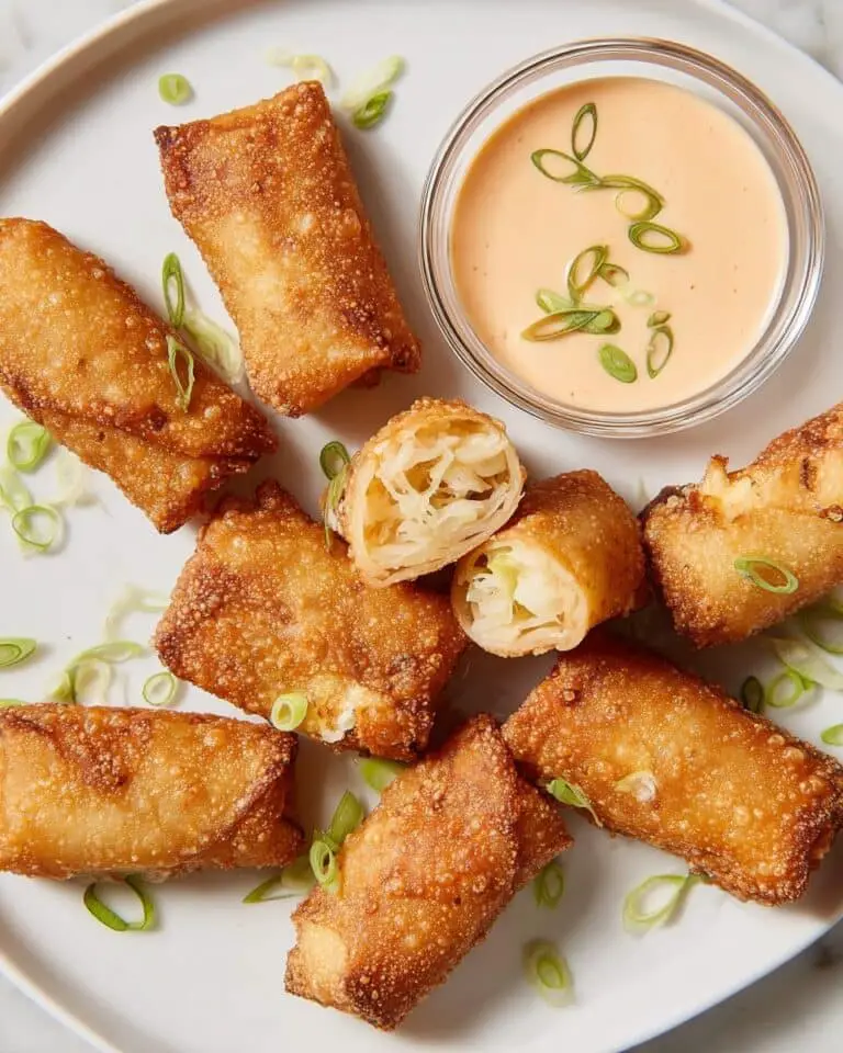 Crab Cake Egg Rolls with Spicy Chili-Mustard Dip Recipe