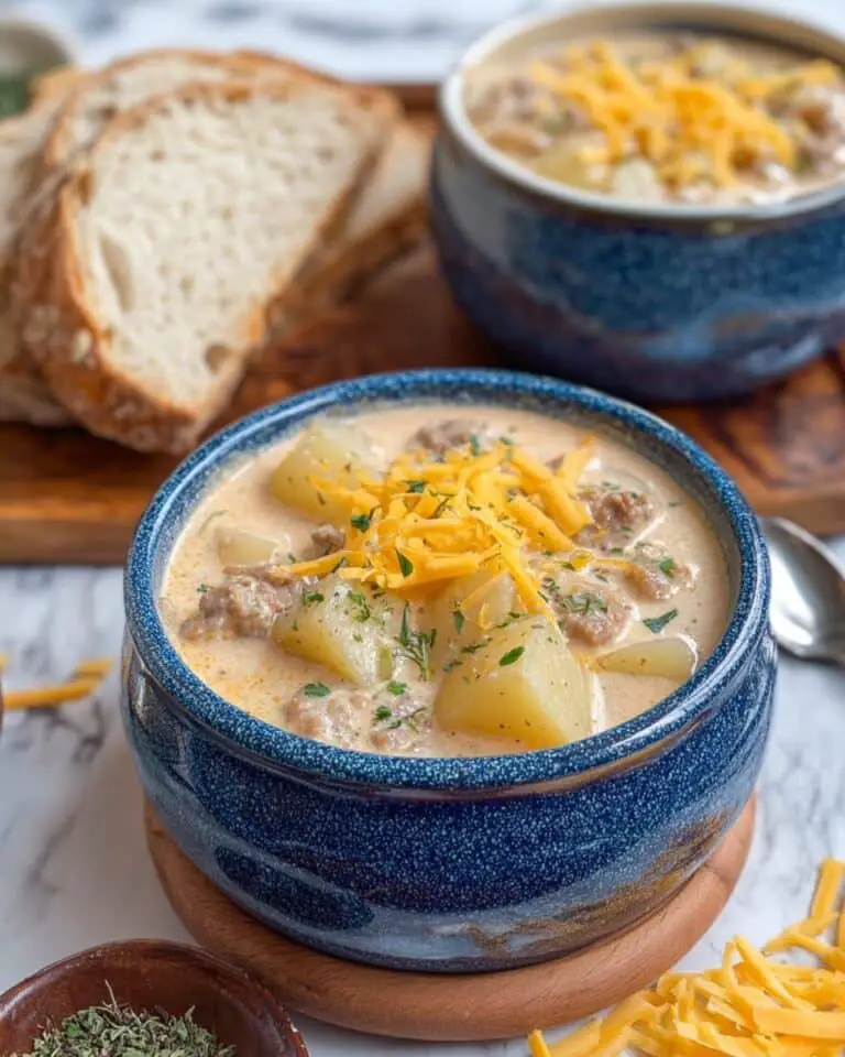 Crock Pot Cheeseburger Soup Recipe