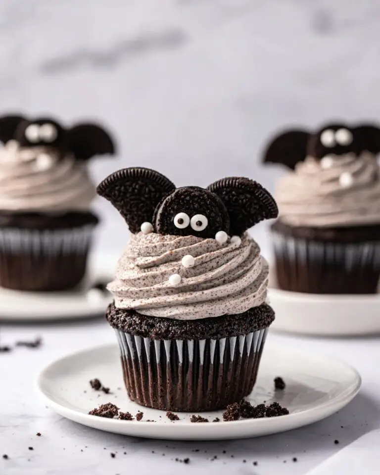 Halloween Oreo Bat Cupcakes Recipe