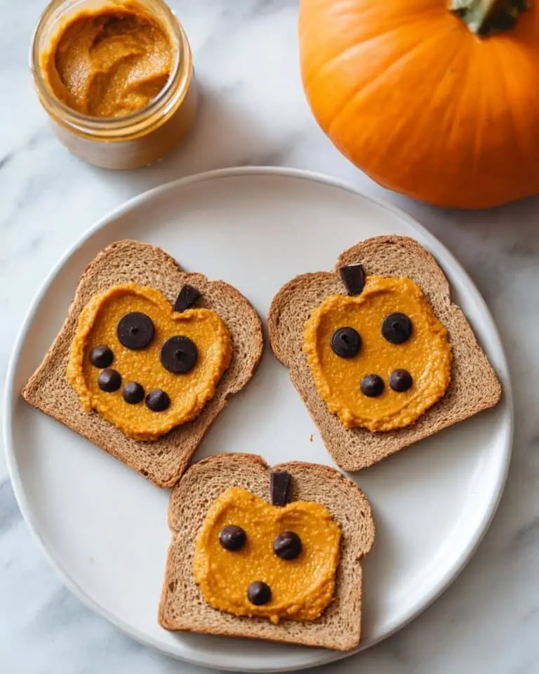 Pumpkin Toast with Chocolate Chip Jack-o-Lanterns Recipe