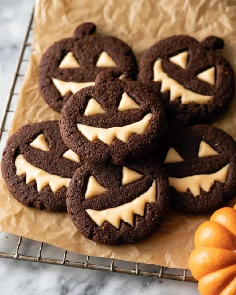 Halloween Gluten-Free Chocolate Sugar Cookies with Peanut Butter Fluff Filling Recipe