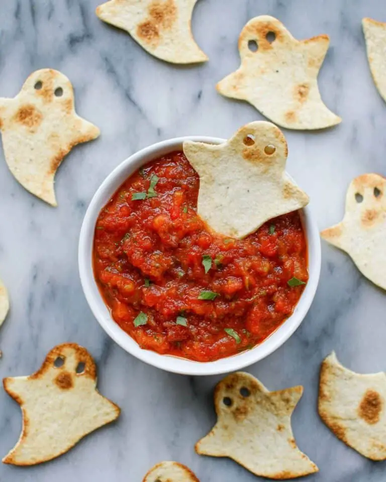 Spooky Baked Halloween Ghost Chips Recipe