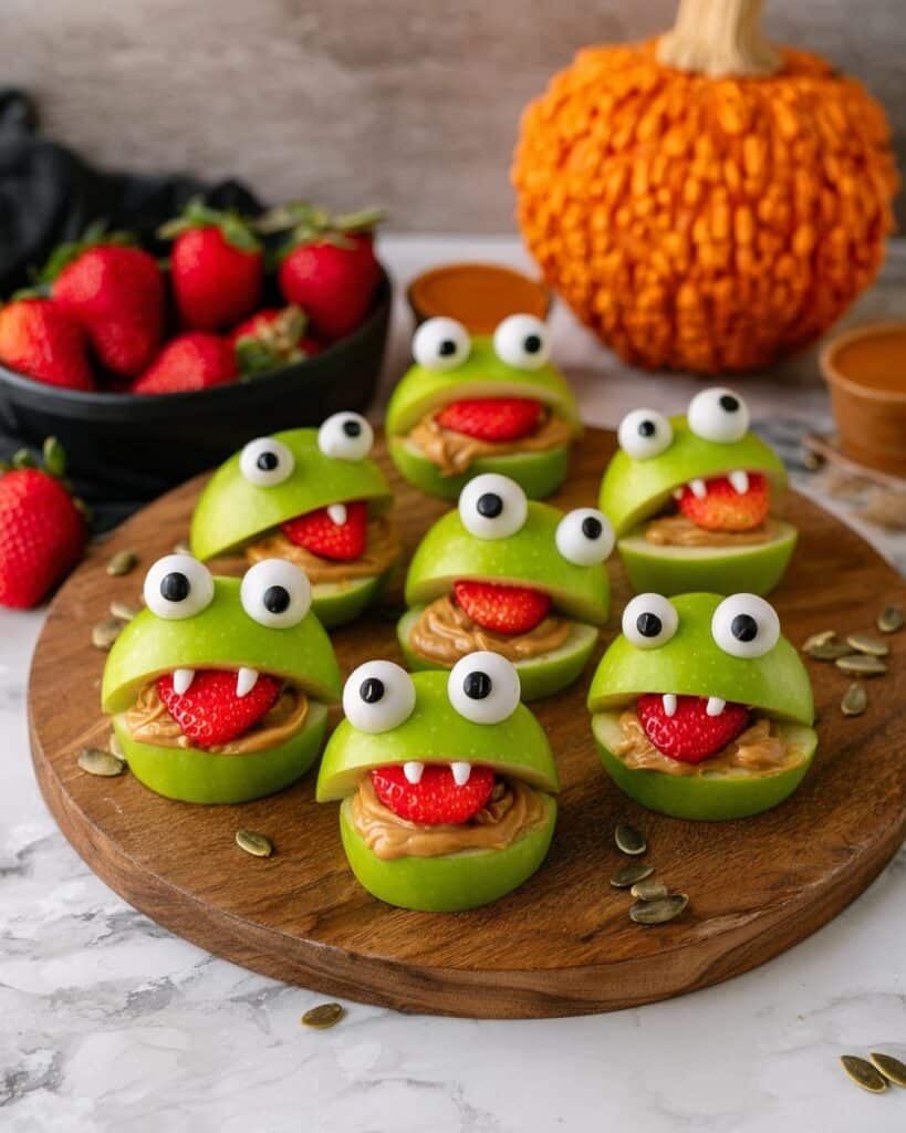 Halloween Apple Monster Mouths Recipe