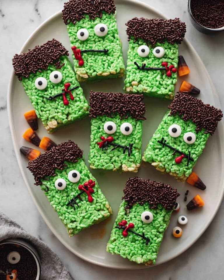 Halloween Frankenstein’s Rice Krispies Treats Recipe