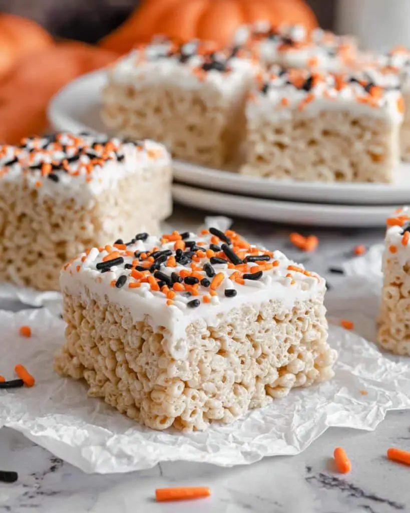 Pumpkin Spice Rice Krispie Treats Recipe