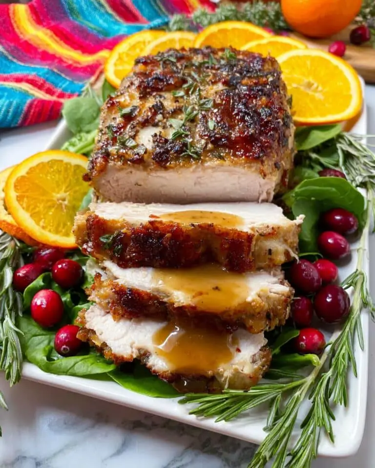 Slow Cooker Butter-Herb Turkey Breast with Crispy Top Recipe