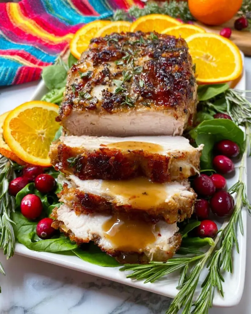 Slow Cooker Butter-Herb Turkey Breast with Crispy Top Recipe