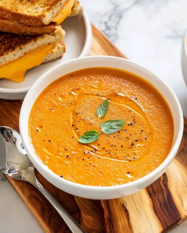Baked Boursin Soup with Roasted Vegetables and Grilled Cheese Recipe