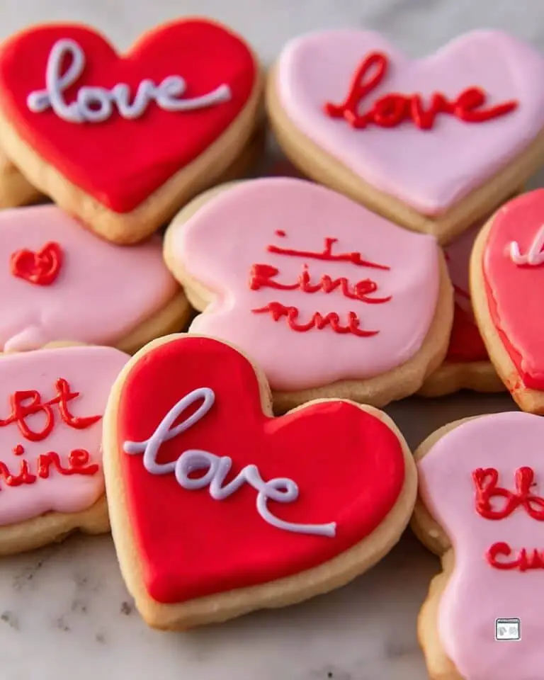 Heart Shaped Sugar Cookies with Royal Icing Recipe