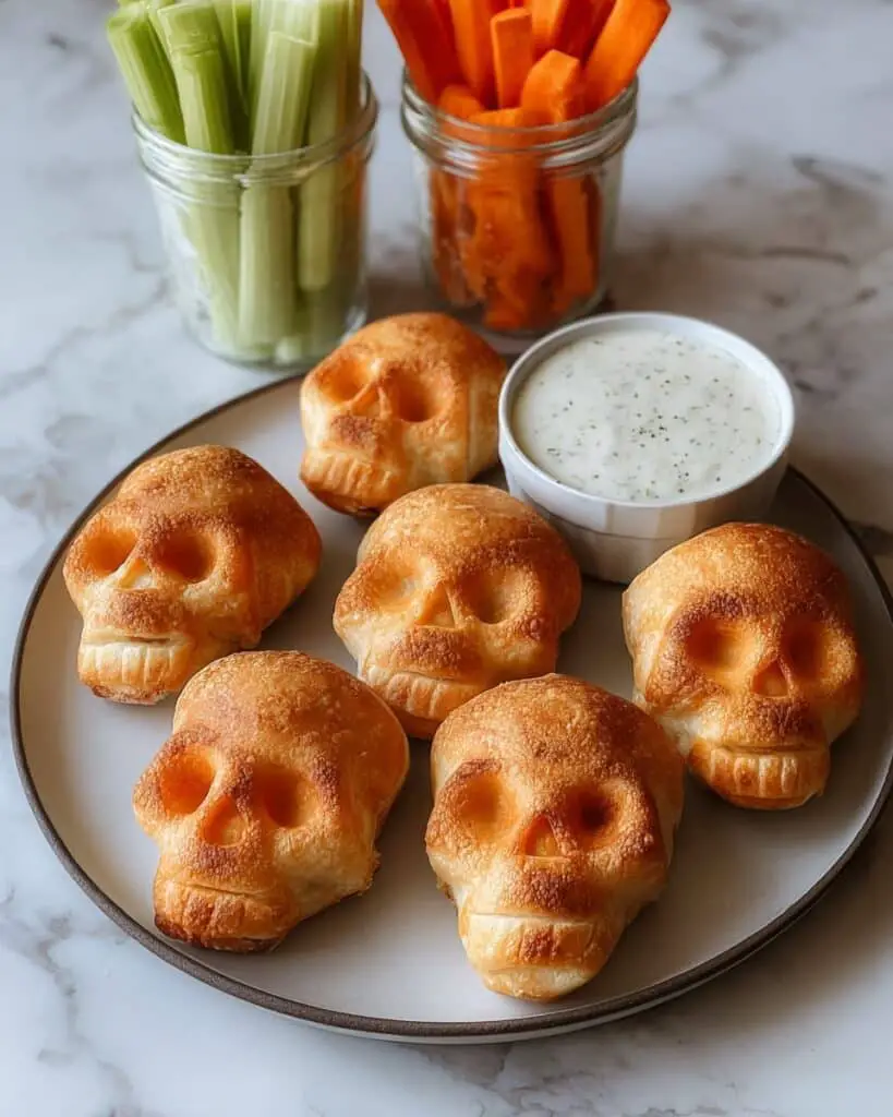 Buffalo Chicken Pizza Skulls Recipe