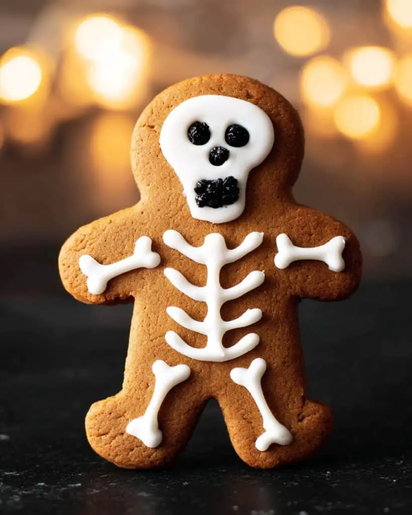 Gingerbread Halloween Skeleton Cookies Recipe