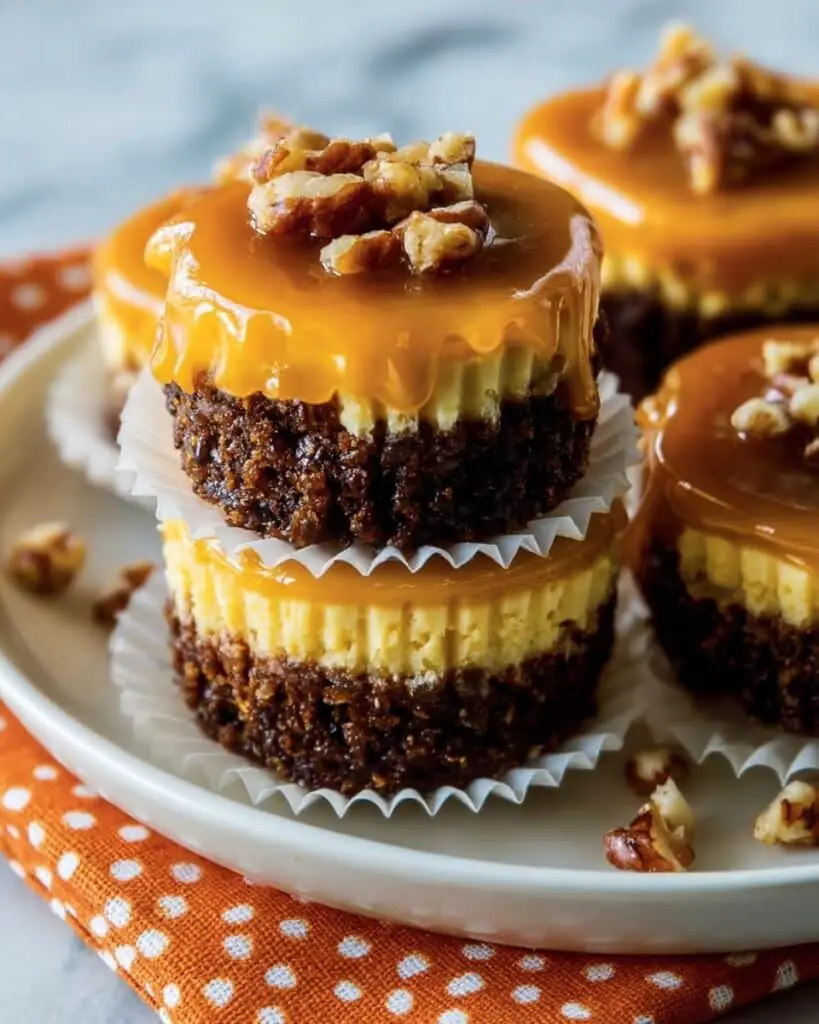 Salted Caramel Pumpkin Cheesecakes Recipe